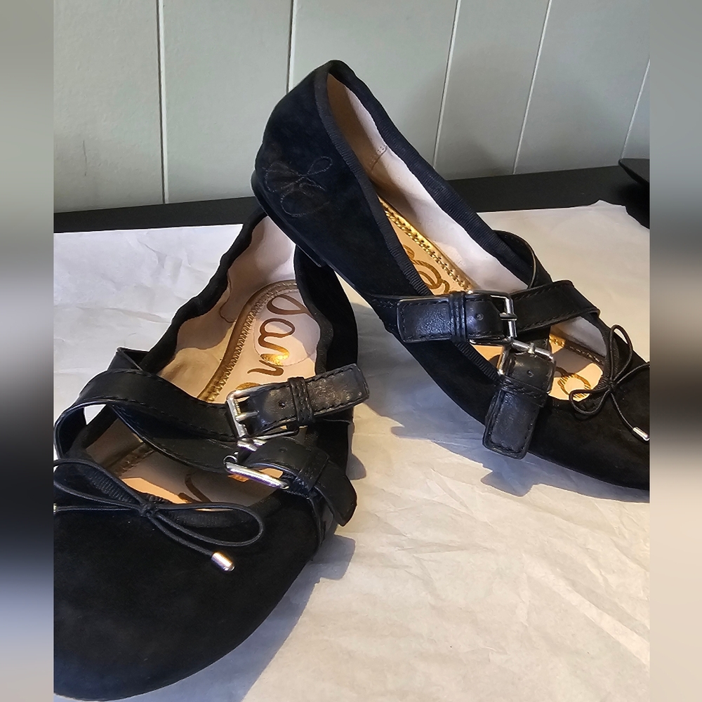 Women's Sam Edelman  Fianna Suede Ballet Flats Size 9 - Picture 2 of 10